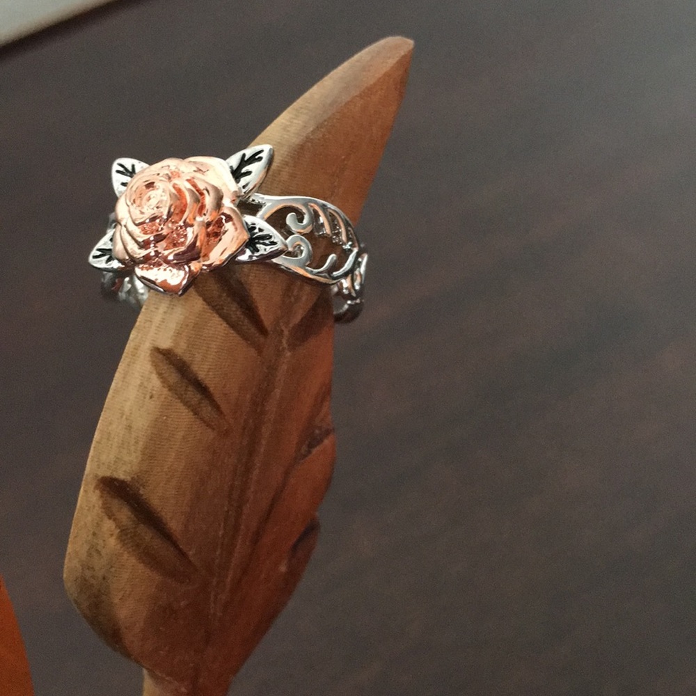Charming two tone ring